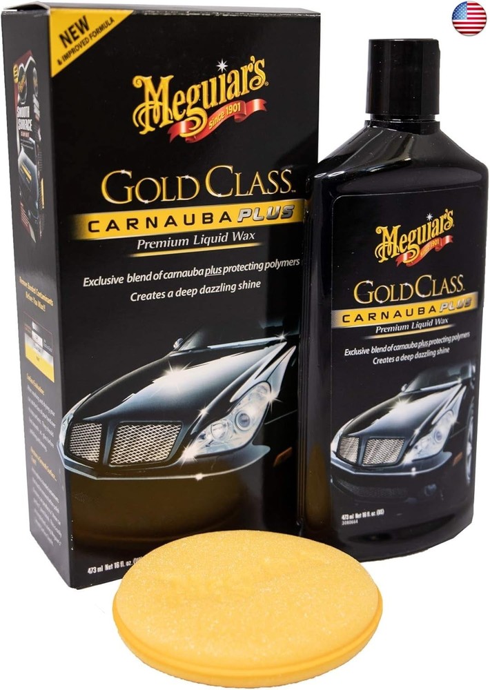 Meguiar’s G7016EU Gold Class Carnauba Plus Premium Liquid Car Wax 473ml
