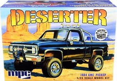 1984 GMC Pickup Truck Molded in White Deserter 1/25 Scale Skill 2 Model Kit MPC