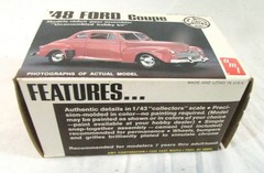 AMT 1948 Ford Coupe, T110, 1/43 Scale Plastic Model Kit In Original Box