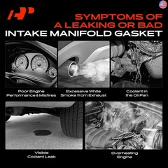 A-Premium Lower and Upper Engine Intake Manifold Gasket Set Compatible with
