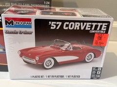 🏁 Lot 3 Monogram Corvette Model Kits 57 Convertible Thunderbird 1:24