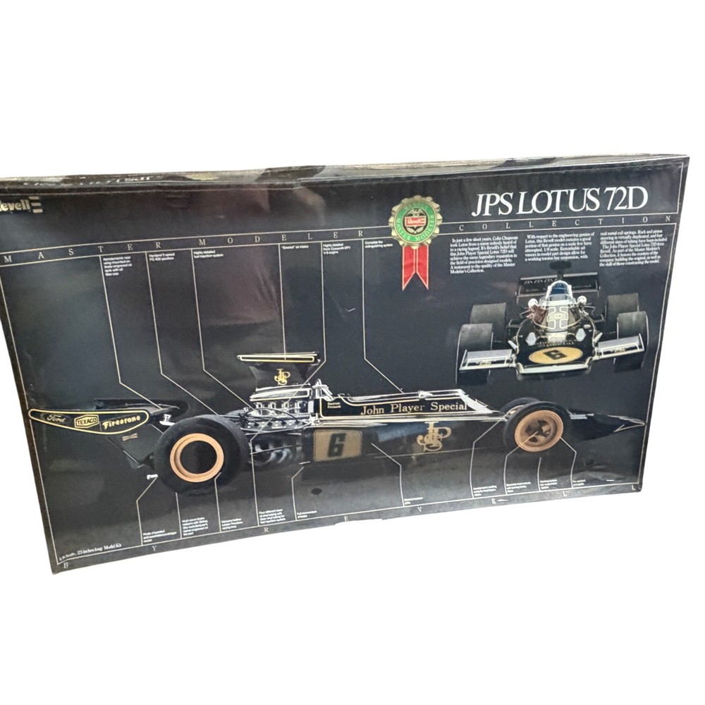 Revell JPS Lotus 72D 1/8 Model Kit 23″ Formula 1 Car Master Modeler