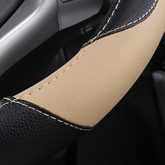 Szttswamp Leather Car Steering Wheel Cover Non-Slip Car Wheel Cover Protector