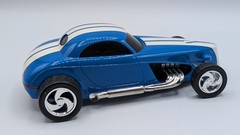 AMT ERTL 1/25 Snapfast Slammer Rod Rageous Blue Super Coupe Model – Assembled