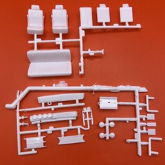 1969 Torino Cobra AMT Seats Dash Hood Scoop Model Parts 1:25 New 6