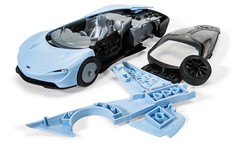 Airfix QUICK BUILD Blue McLaren Speedtail Snap Together Plastic Model Kit J6052
