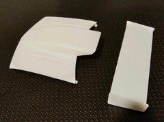 Resin Bubble Hood & Rear Spoiler Combo for ’92, ’96 & 454 SS Chevy P/U AMT 1/25.