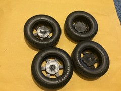 1/16 scale model Parts 57 Chevrolet Bel Air Convertible Firestone tire Set Only