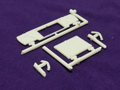1968 Plymouth Road Runner RADIATOR , HOSES , CRADLE from AMT 1:25 Model Kit 68