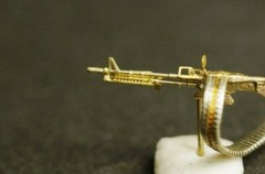 Mini World 7245a M60 Machine Gun USA 1:72 scale brass model kit