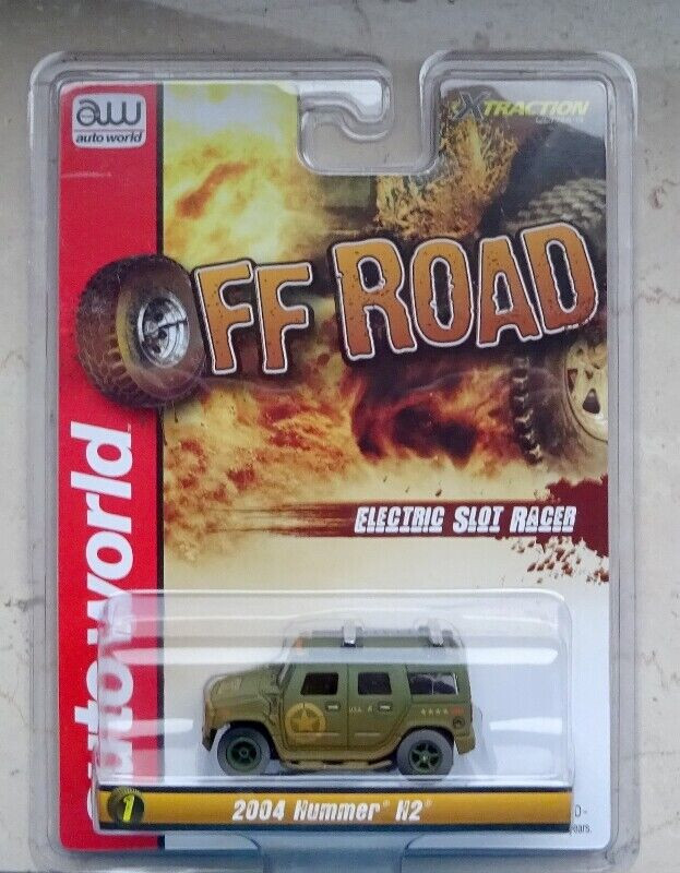 For H0 Slot Car Racing Model Train ~ Hummer H2 With XTraction Chassis With OVP