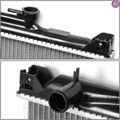 DNA Motoring OEM-RA-2430 OE Style Aluminum 23-1/8″ Core Radiator Compatible