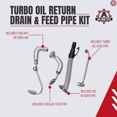 Turbo Return Hose Set Replacement by AA Ignition – Compatible with Buick and