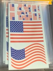 SIS water slide decals / US Flags Various sizes 121