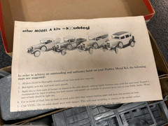 Vintage Hubley Metal Model Kit – Model A Station Wagon No. 4858 NEW OPEN BOX