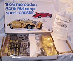 ENTEX 1936 MERCEDES 540K MAHARAJA SPORTS COUPE CAR MODEL 1:16 BOXED 8501