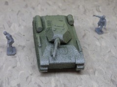 MIR / Roco Minitank Compatible WWII Russian T-34/76 & Airfix Soldiers Lot#7401B©