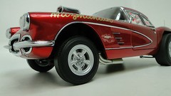 Dragster Race Car Corvette Chevy Chevrolet Built Model Racing Hot Rod Promo 55