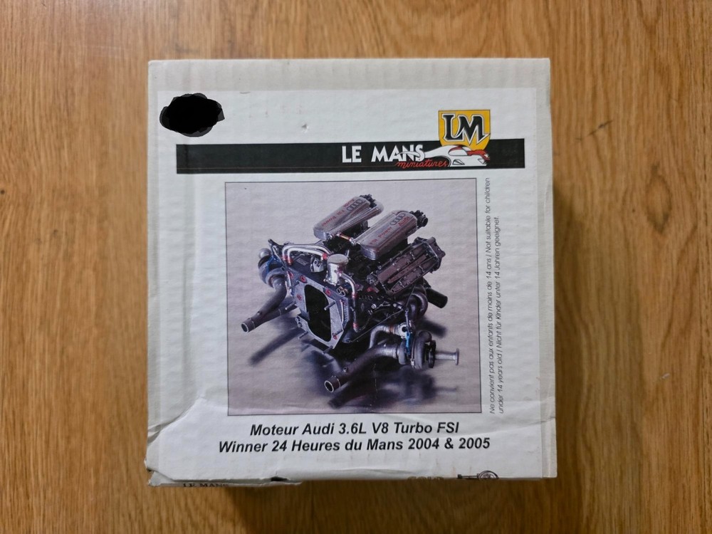 1/12th LeMans Miniatures Audi 3.6L V8 Turbo Engine Kit #ENG112001K