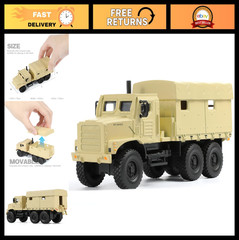 1/64 Military Tactical Truck Model – Armored Off-Road Vehicle Die-Cast Metal Kit
