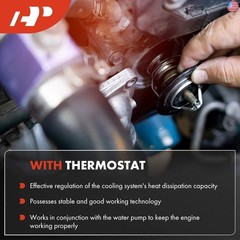 A-Premium Engine Water Pump with O-ring & Pulley Compatible with Suzuki