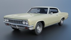 ABS-LIKE RESIN 3D PRINTED 1/25 1966 CHEVY CAPRICE 2-DOOR FULL KIT CHEVROLET