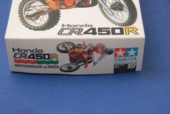 Tamiya Honda CR450R Motocrosser Dirt Bike With Rider Model Kit 14018 #18