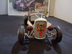 1:24 Vintage Monogram Dragstrip Hot Rod black painted race car devil grille
