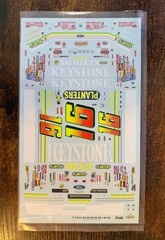 *NEW* PORCH TIME DESIGNS 1/24 #16 WALLY DALLENBACH KEYSTONE FORD NASCAR DECAL
