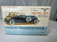 Duesenberg SJ Town Car Model Kit Metal Vintage Started Appears Complete
