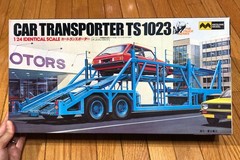 CAR TRANSPORTER TS 1023 1/24 MODEL KIT MITSUWA VINTAGE TRAILER TRUCK