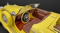 ENTEX 1936 MERCEDES 540K MAHARAJA SPORT ROADSTER 1/16 NICE BUILT DC