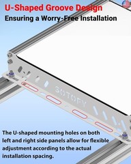 SOTOFY Starlink Mini Roof Rack Mount, Starlink Mini Mount for RV Ladder, Pole,