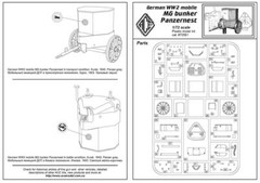 Panzer Nest – German mobile MG bunker WWII model kit scale 1/72 ACE 72561