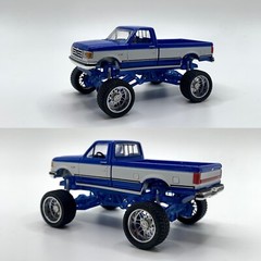 1:64 88 F150 Ford Lariat Lifted Truck Frame.(Truck Body And Wheels Not Included)