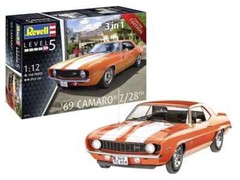 REVELL GERMANY 1:12 SCALE 1969 Chevy Camaro Z/28 Car 3 in 1 KIT #RMG7727~NEW
