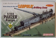 1/144 28cm K5(E) Leopold Gun + Crew Dragon Panzer Korps #14503 Factory Seal MISB