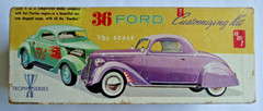 Vintage 1960’s AMT 1:25 Scale ’36 Ford Customizing Kit #149 Started Incomplete