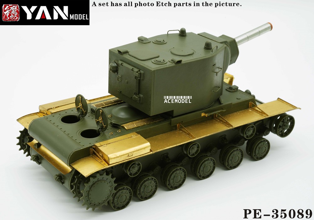 1/35 Russian KV-2 Heavy Tank Photo-etched Super Upgrade Kit for Tamiya 35375