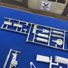 Blower 454 Chevy Funny Car Gasser ENGINE W M/T Valve Covers 1:25 LBR Model Parts