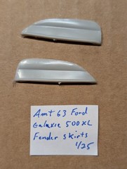 AMT 63 FORD GALAXIE 500 XL FENDER SKIRTS NEW! 1/25