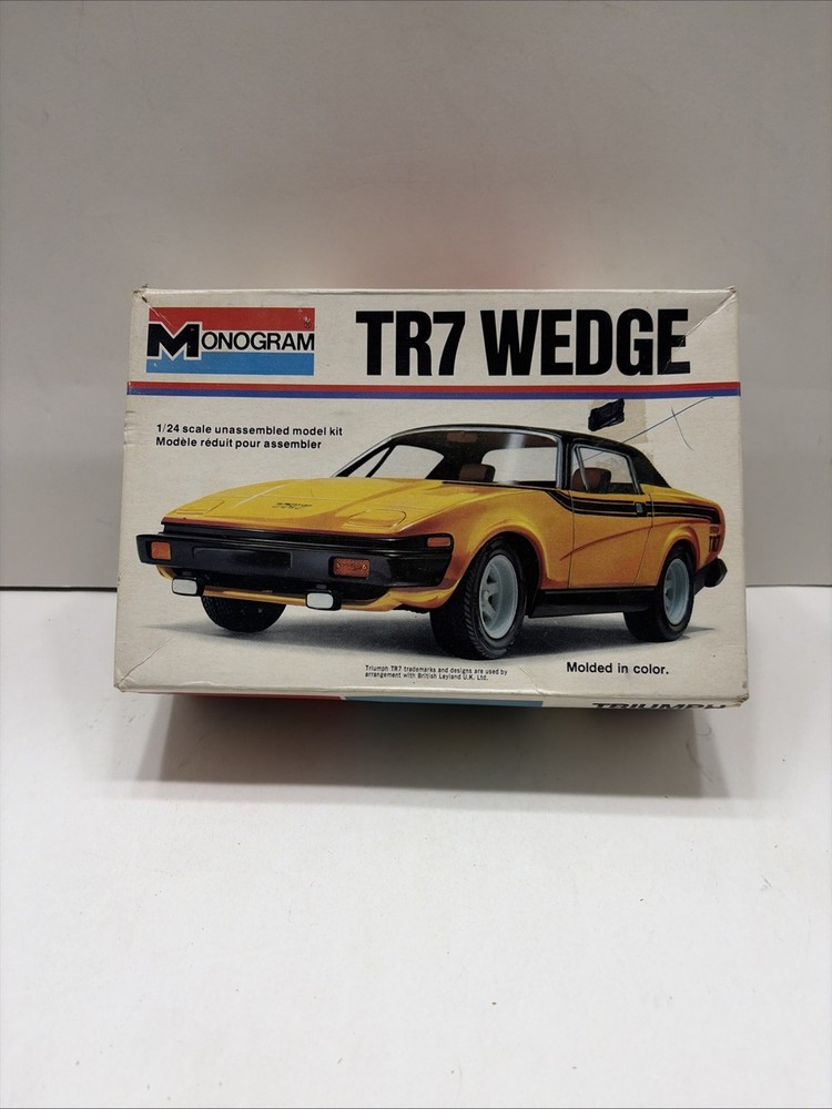 Triumph TR7 Wedge in 1/24 scale by Monogram from 1977 New Open Box