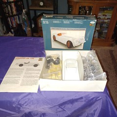 TESTOR’S BURAGO METAL BODY JAGUAR XK 120 MODEL KIT #160 MADE IN ITALY RARE NEW