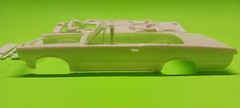 1965 Pontiac GTO 1/25 AMT Convertible Body Shell Frame Chassis Model Car Part