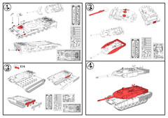 Model Kits 1/48 1/72 Canada Leopard 2A4M CAN Medium Tank