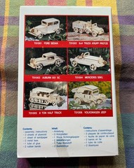 Vintage Mini Wooden Classic Model Car # T01005 8 Ton Half Track