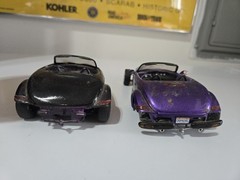 🔥Vintage 2x Plastic Model Kit Plymouth Prowler Built – Read Desc