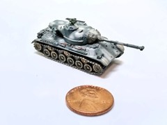 Takara 1/144 World Tank Museum 4. JGSDF Type 61 tank. In Winter camo. (#59)