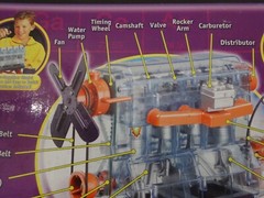 Smithsonian Motor-Works – 4 Cylinder Working Car Engine Model Kit # 90805 NEW