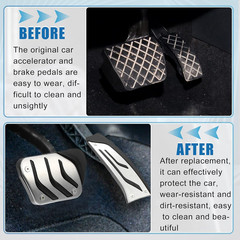 3Pcs Accelerator Pedal and Brake Pedal Cover Set for BMW 1 2 3 4 Series F20 F21